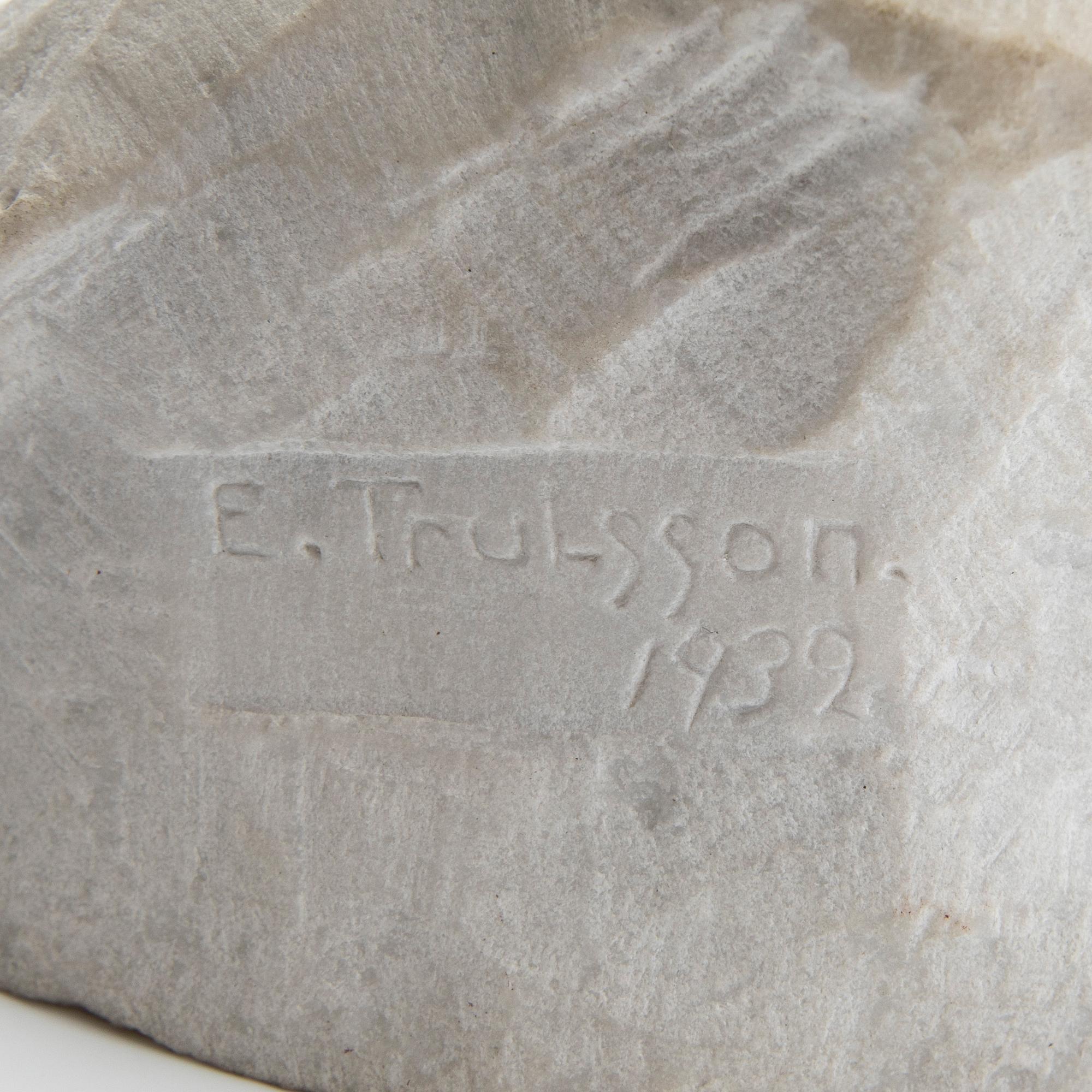 Evard Trulsson, skulptur, marmor, 1939.