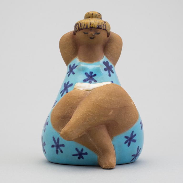 A stoneware sculpture "Emma" by Lisa Larson, Gustavsberg.