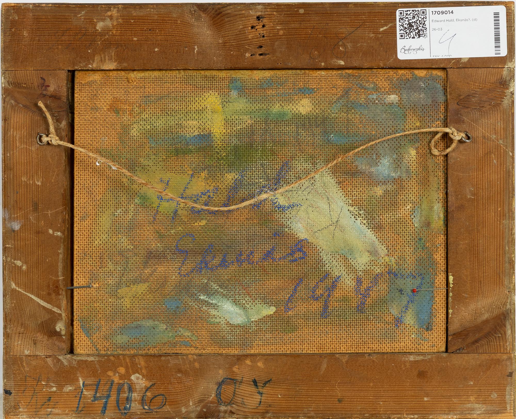 Edward Hald, I trädgården.