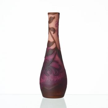 Axel Enoch Boman, an Art Nouveau cameo glass vase, Reijmyre 1916.