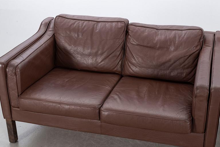Two leather couches second half of the 20th century.