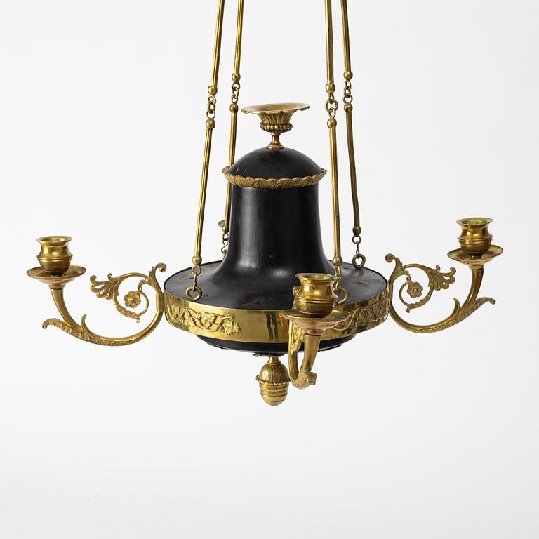 A Empire chandelier, first half of the 19th century.