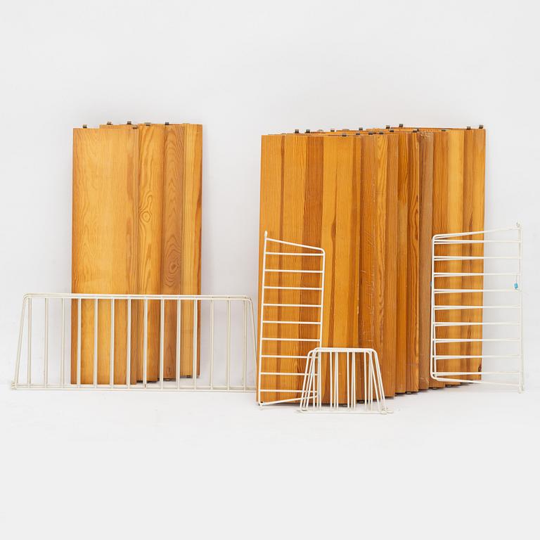 Nils Strinning, shelving system, "String shelf", String Design 1950-60s.