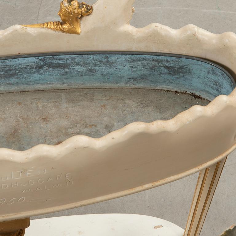 Blombord, 2 st, K. A. Hultén, 1950-tal.