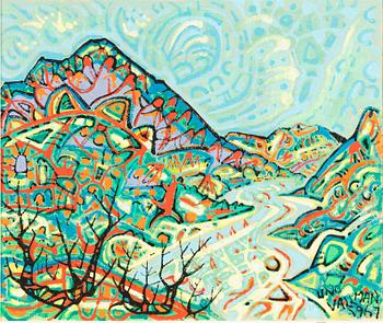 Uno Vallman, Mountain Landscape.