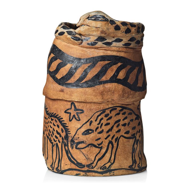Ulrica Hydman-Vallien, a large stoneware vase, Sweden.