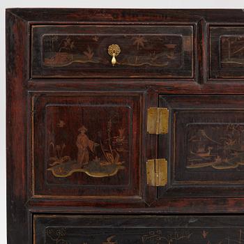 A cabinet, China, late Qing dynasty 19th and Europe, 19th/20th century.
