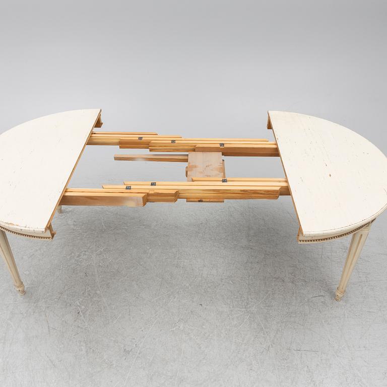Dining table, Gustavian style, mid-20th century.
