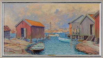 ALFRED COLLIN, olja på duk, sign.