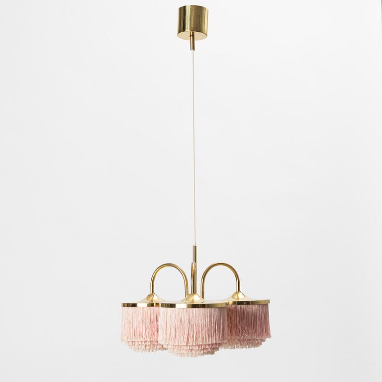 Hans-Agne Jakobsson, a brass ceiling lamp, Hans-Agne Jakobsson AB, Markaryd, Sweden, 1960's/70's.