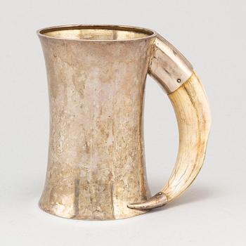 A silver jug made by Axel Bergman, Stockholm in 1904.