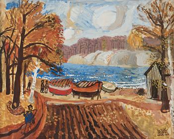 321. Olle Olsson-Hagalund, ”Motiv från Bellevue” (Scene from Bellevue [Park], Stockholm).