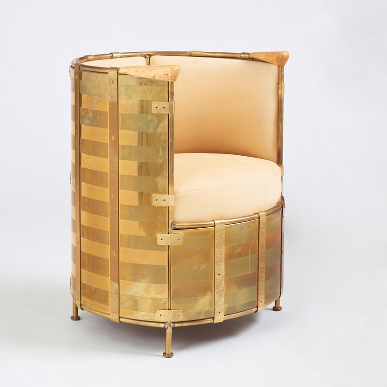 Mats Theselius, an 'El Dorado' easy chair, ed. 7/360, Källemo Sweden post 2002.