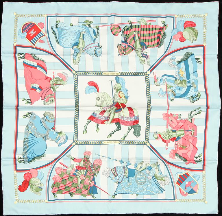 SCARF, "Choc en Plumes", Christiane Vauzelles, Hermès, Paris.