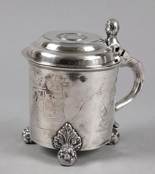 STOP, försilvrat tenn. Zadoch Bergenholtz (1793-1820/25) Vimmerby.