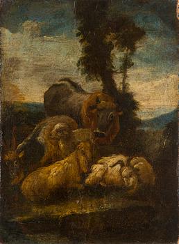 Philipp Peter Roos (Rosa di Tivoli), Philipp Peter Roos, väitetty, Maisema eläinten kanssa.