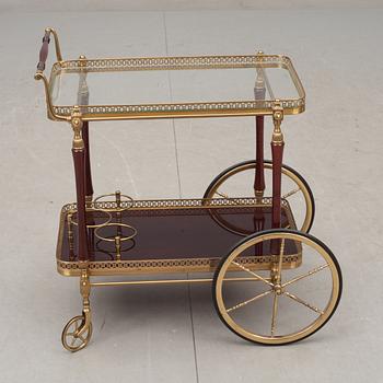SERVERINGSVAGN, mässing, 1900-talets andra hälft.