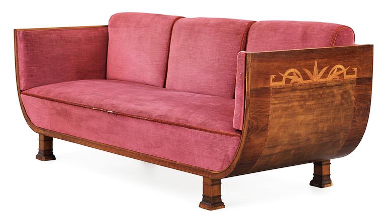 An Eric Chambert sofa/daybed, Chamberts Möbelfabrik, Norrköping 1930's.