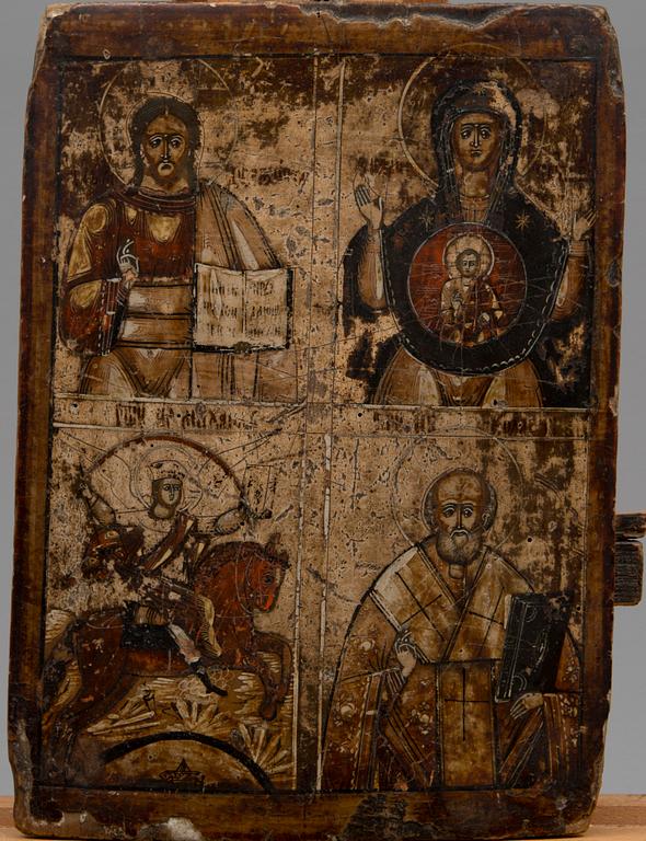 ICON, tempera on wood panel, Russia the last quarter of the 19th century.