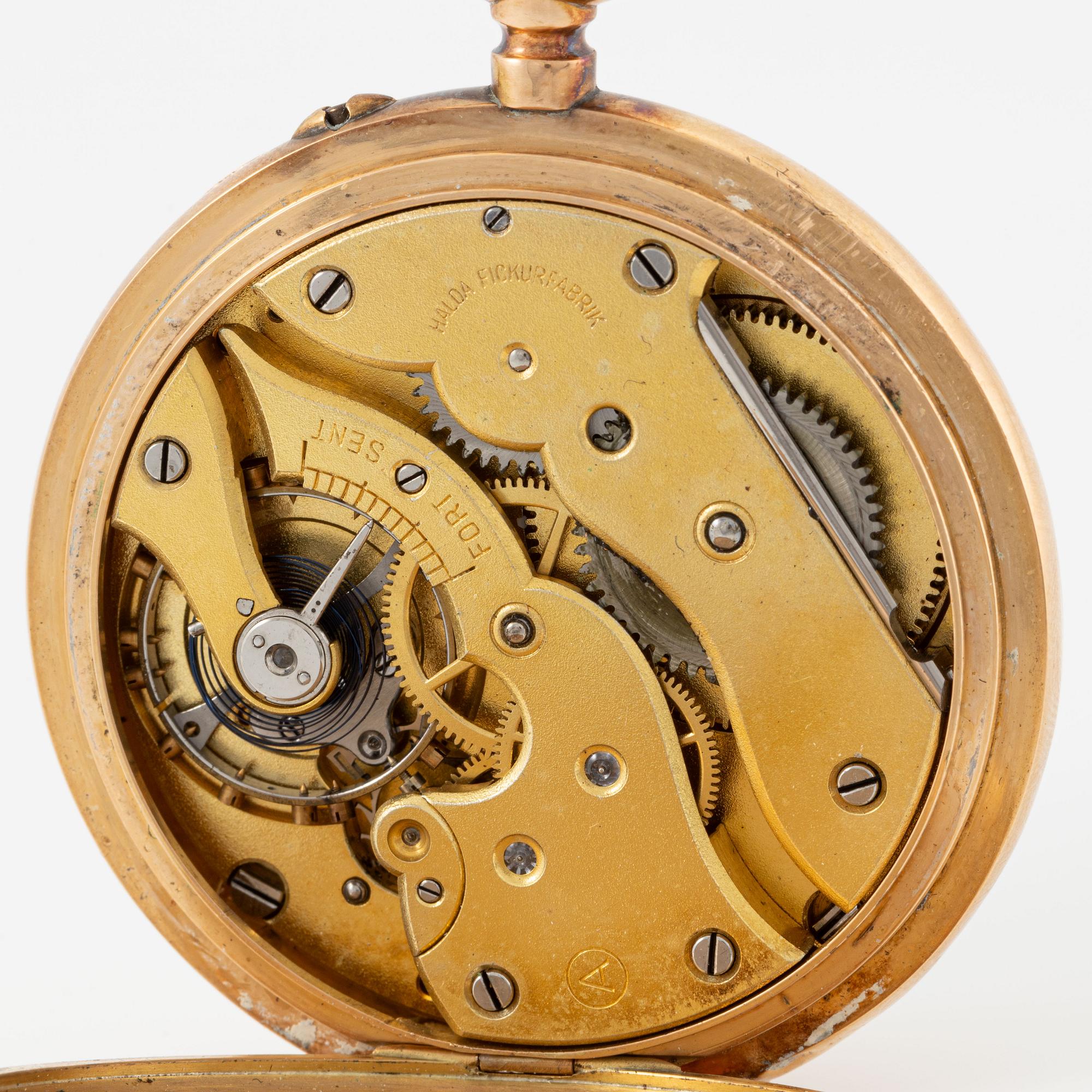 Halda, pocket watch, 50 mm.