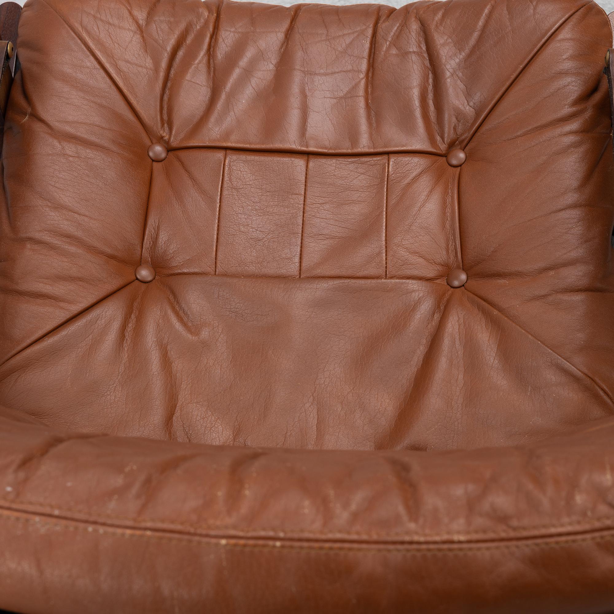 Torbjørn Afdal, Torbjörn Afdal, a pair of 'Hunter' armchairs, Stranda industri, Bruksbo, Norway, 1970s.