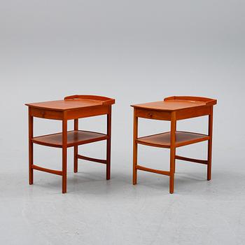 Carl Malmsten, a pair of 'Birgitta' bedside tables.