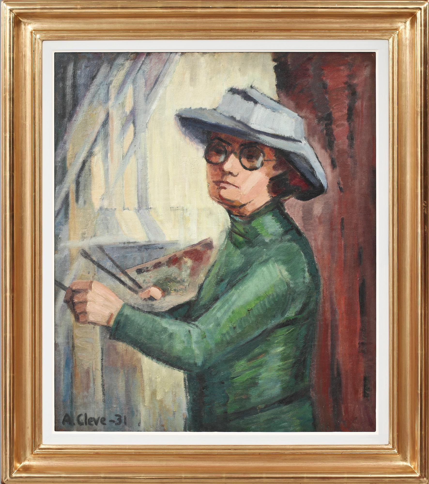 AGNES CLEVE, olja på pannå, sign och dat 1931.