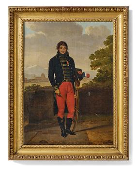 706. Louis Gauffier, Generalsporträtt föreställande Jean-Claude Moreau (1755-1828) med Florens i bakgrunden.