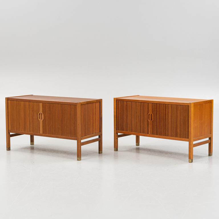 Carl-Axel Acking, likely, a pair of sideboards, Svenska Möbelfabrikerna, Bodafors, mid-20th century.