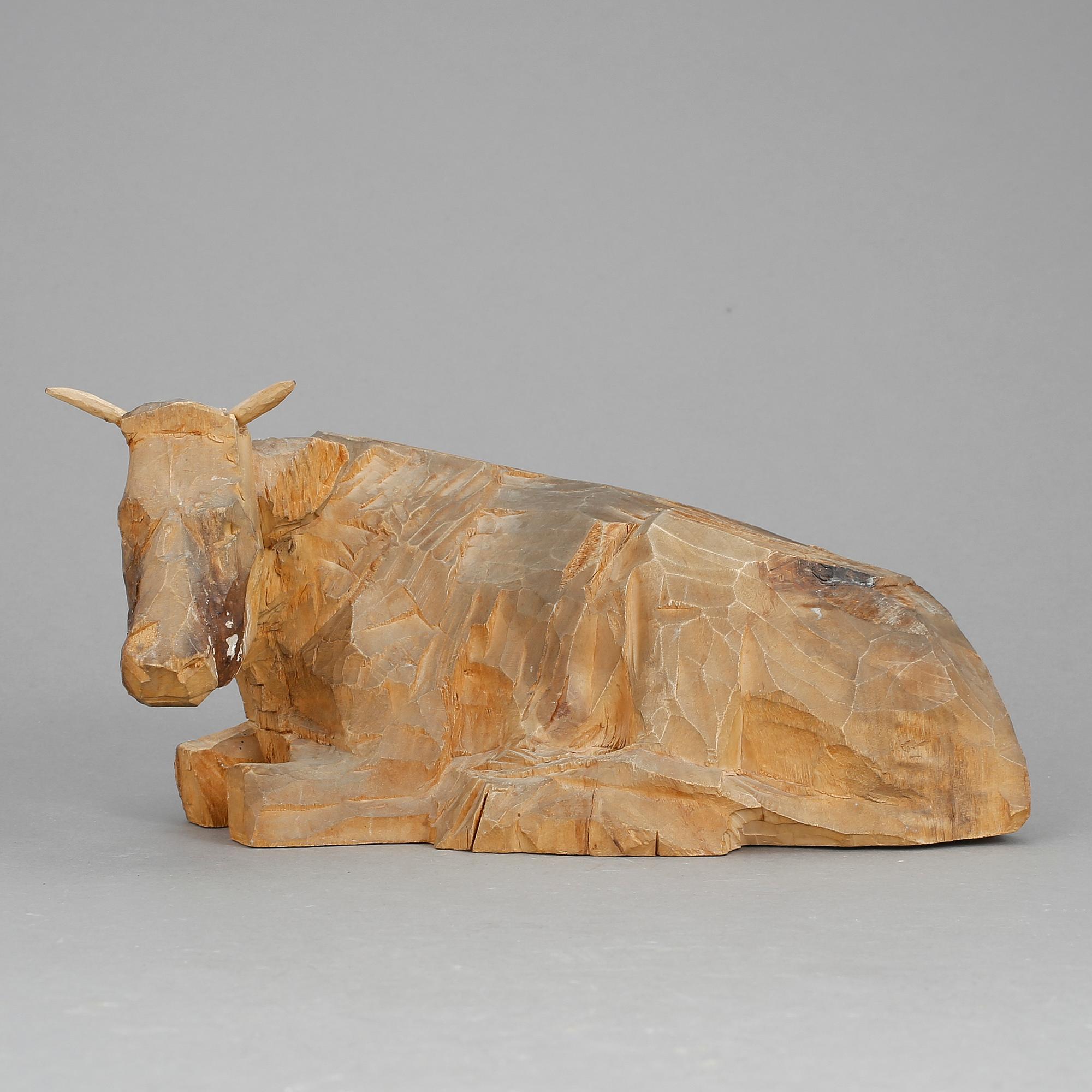 AXEL PETERSSON DÖDERHULTARN, skulptur, trä, signerad A.P samt stämplad.