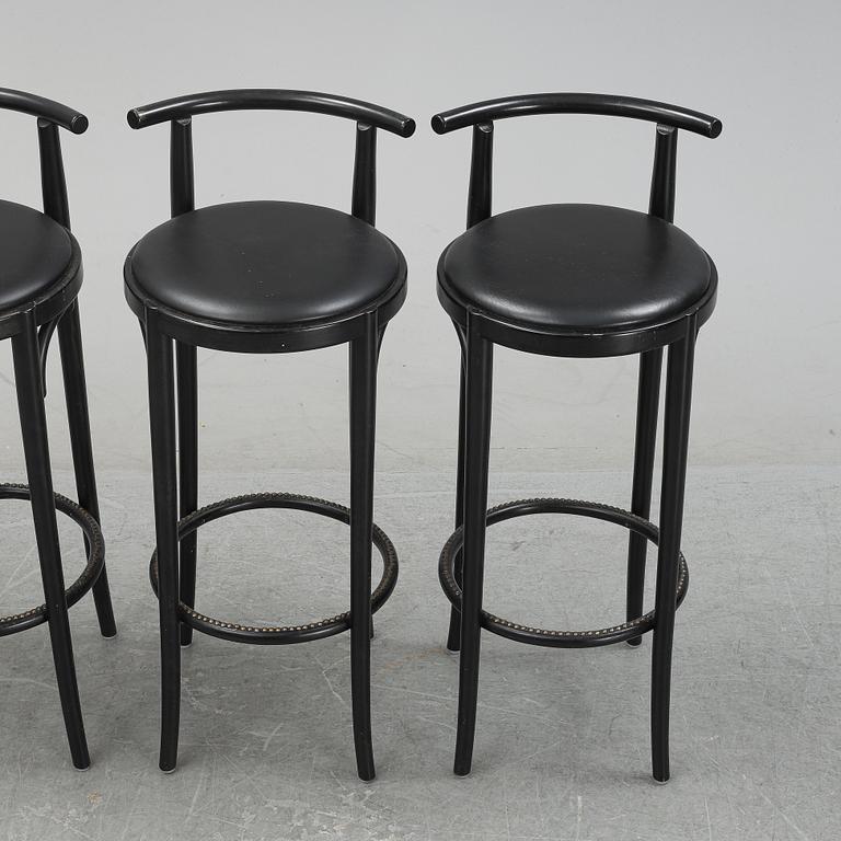 A set of four 'Linus' bar stools, Gemla, 1996/1997.