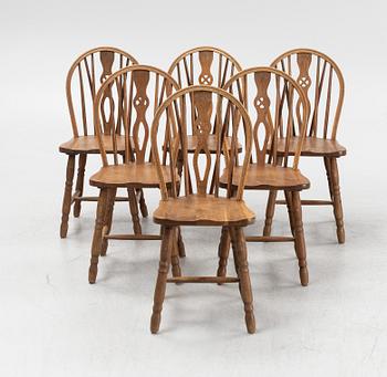A set of six chairs, Denmark, second half of the 20th Century.