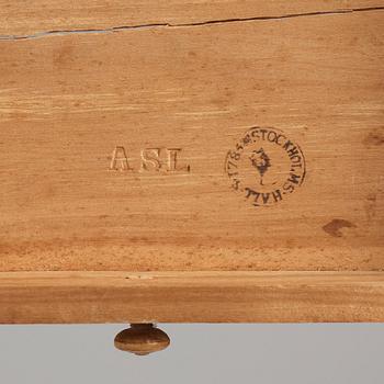 A late Gustavian commode by Anders Scherling 1785 (master in Stockholm 1771-1809).