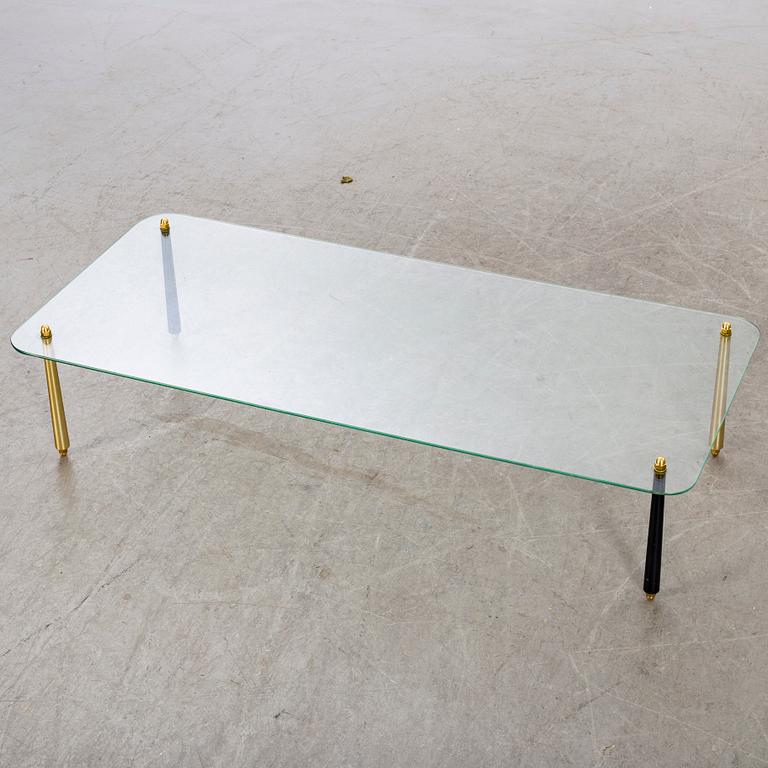 BORD, två delar, glas, butiks skyltning, Belgien, 1900-talets mitt.