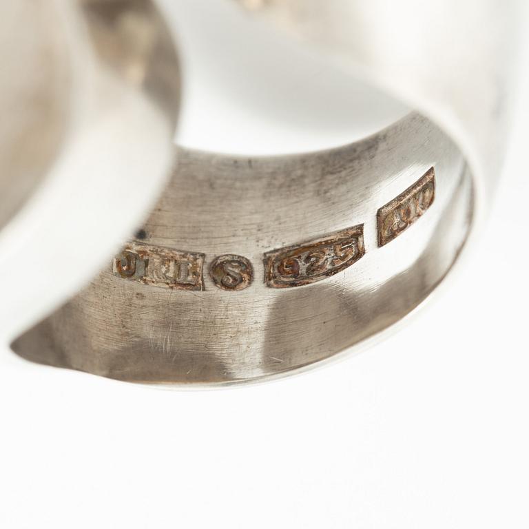 Jan-Christer Lundqvist, ring, sterlingsilver, Skövde 1975.