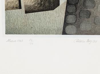 CHRISTIAN BERG, folder with five lithographs, no 56, signed 1973.