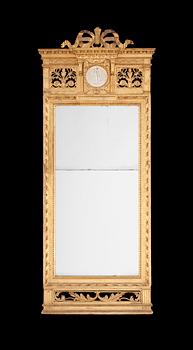 A Gustavian late 18th century mirror.