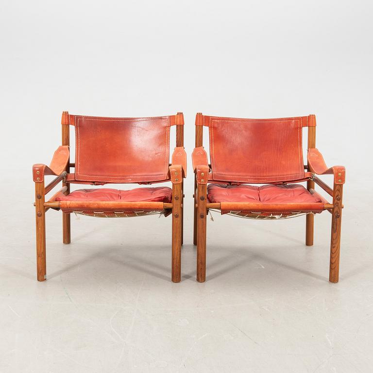 Arne Norell armchairs, a pair of "Sirocco", later part of the 20th century.