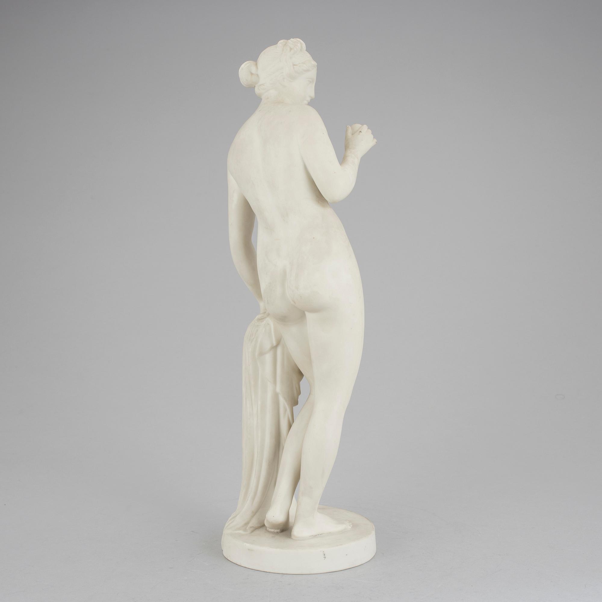 FIGURIN, parian, sannolikt Gustavsberg, efter Bertel Thorvaldsen, 1900-tal.