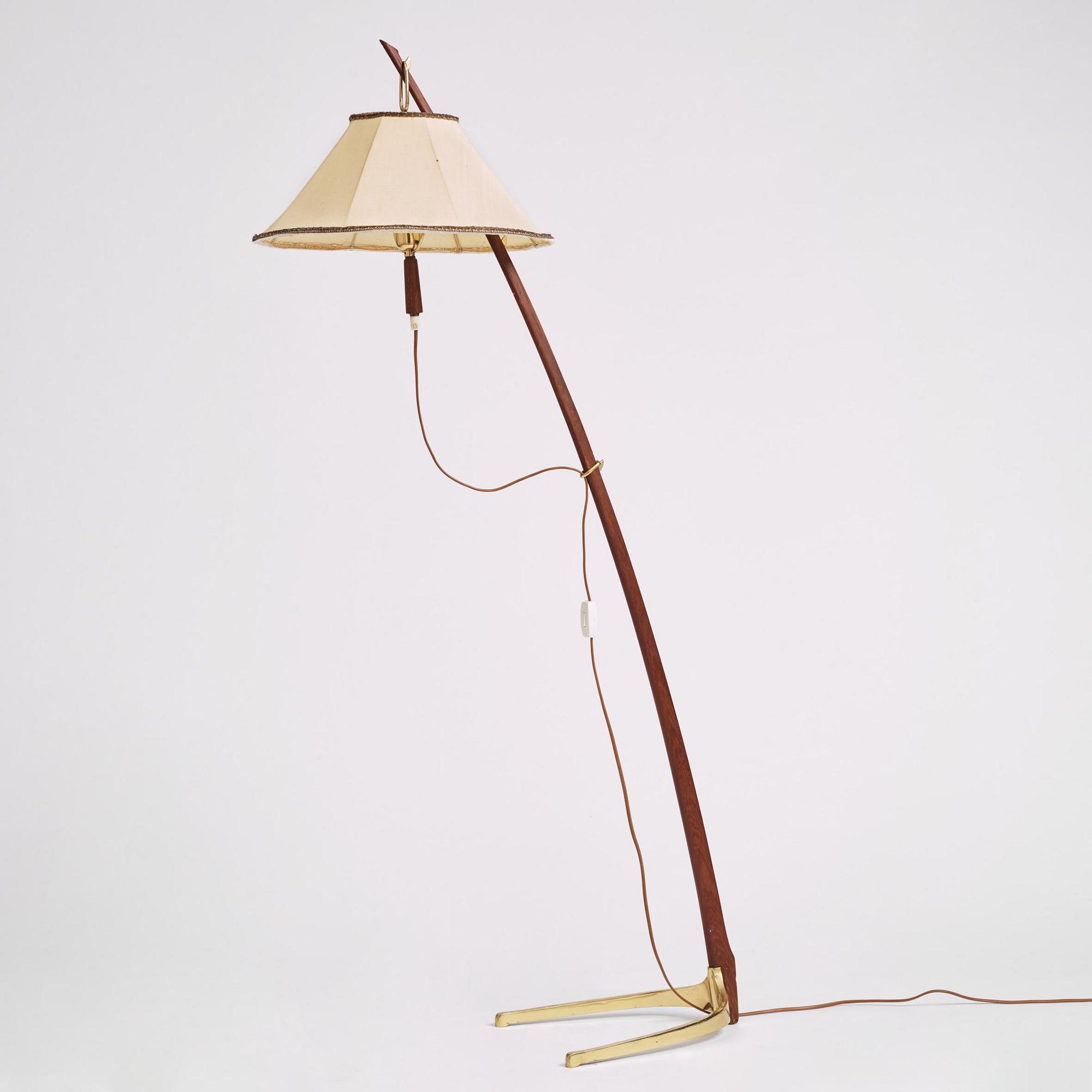 Golvlampa, J. T. Kalmar (1884-1968), modell 2076, 'Dornstab', Wien, Österrike, 1900-talets mitt.