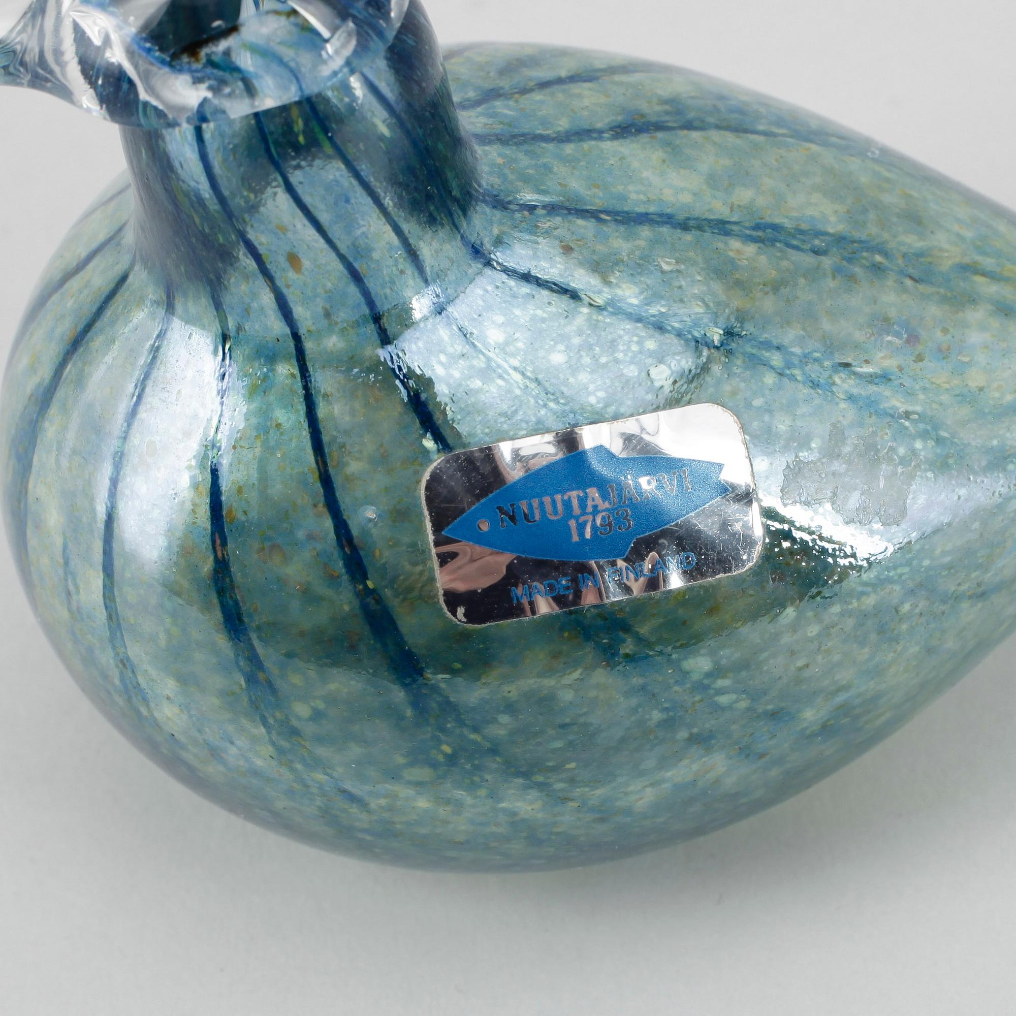 SKULPTURER, 2 st, Oiva Toikka, Nuutajärvi, Finland, signerad bla numr 352/500.