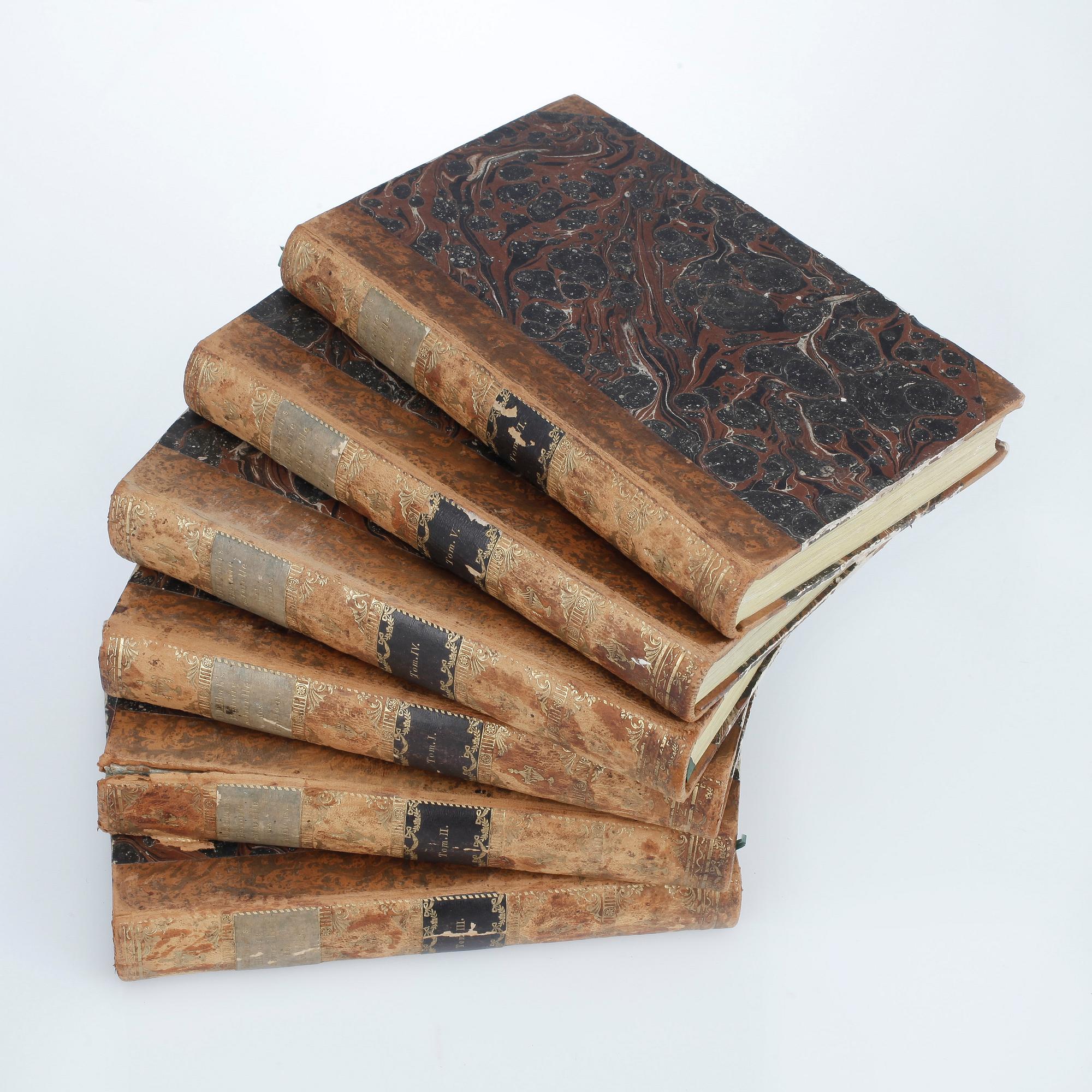 MARC ÉLIÉSER BLOCH (1723-1799), 6 vol, Ichthyologie ou Histoire Naturelle des Poissons, Berlin 1796.