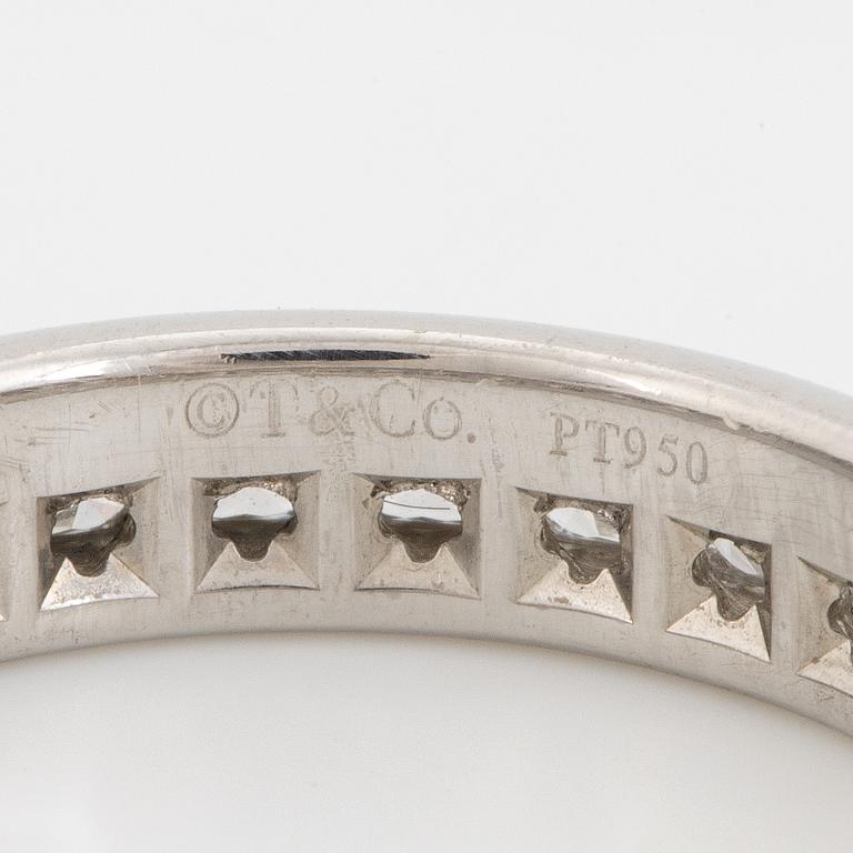 Tiffany & Co, Lucida diamond eternity band ring, platinum.