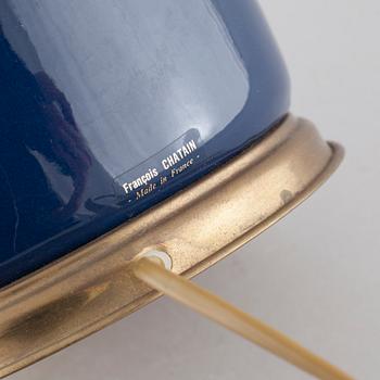 A pair of ceramic Francois Chatain table lamps, France, second half of the 20th century.