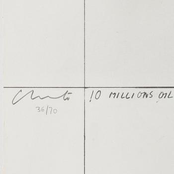 Christo & Jeanne-Claude, "10 millions oil drums wall, project for the Suez canal".