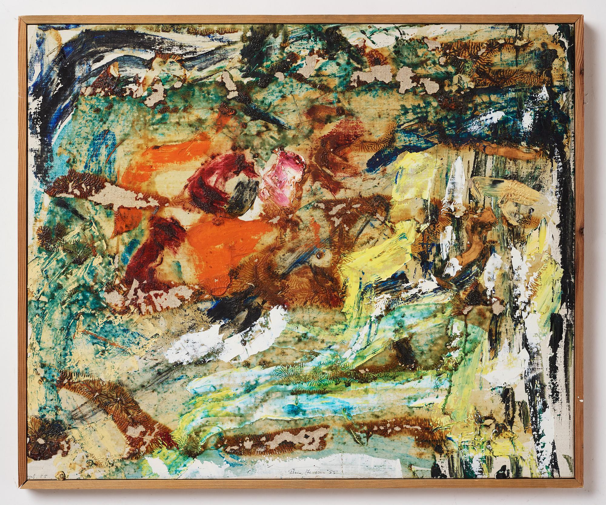 RUNE JANSSON, oil on canvas, signed and dated -55.