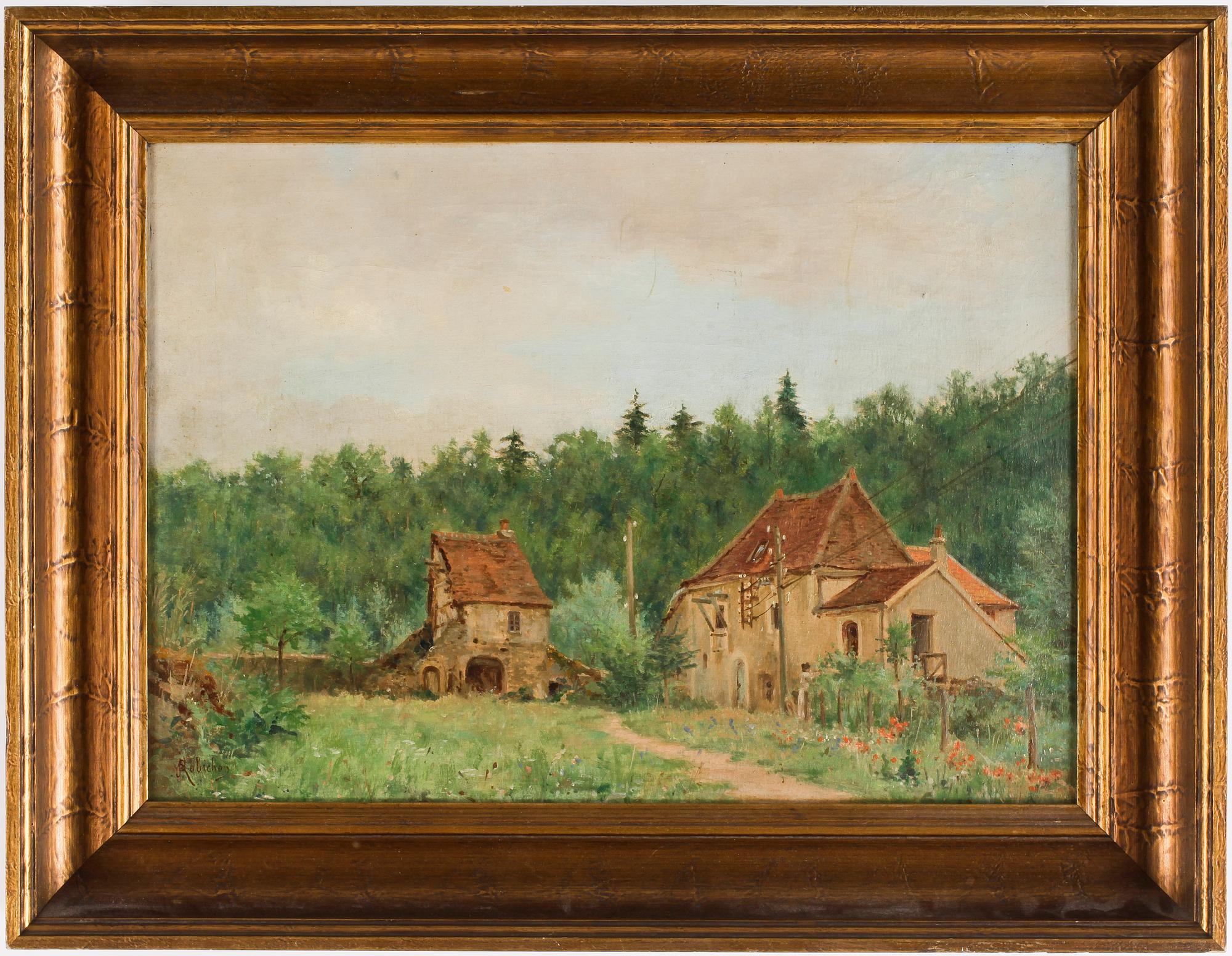 JULES PAUL VICTOR ROBICHON, olja på duk, signerad.