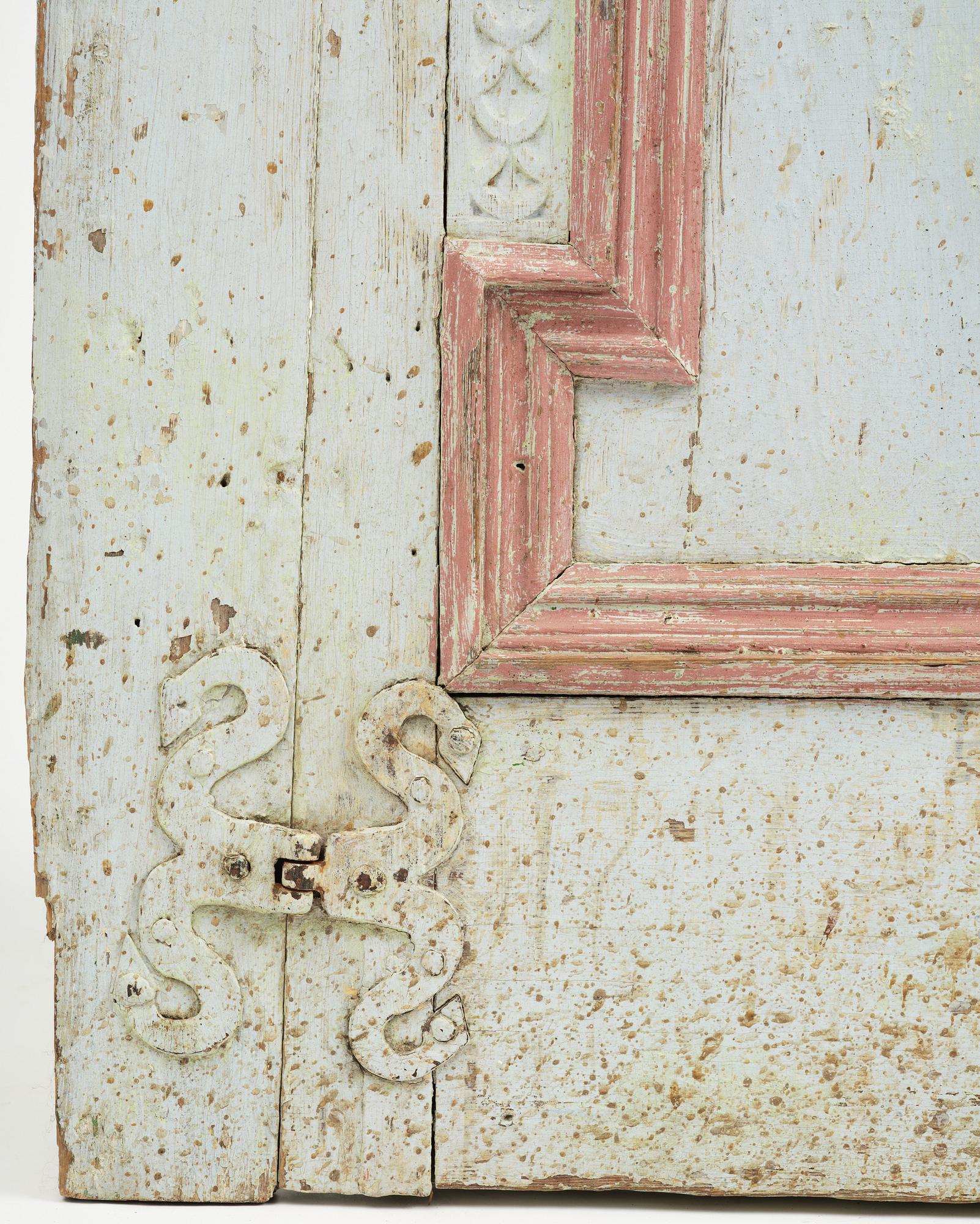 A Swedish baroque cabinet door, later part 17th century,´.