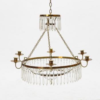 Chandelier, late Gustavian, circa 1800.