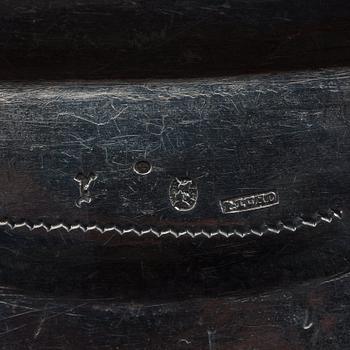 A Swedish 18th century silver dish, makers mark of Petter Lund, Stockholm 1758.